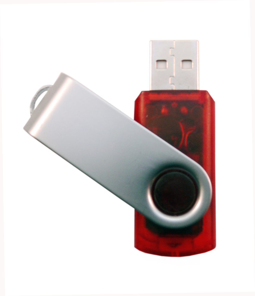 imprint required - multiple printimage 2.0 Flash Disk GB - Rot Transparent